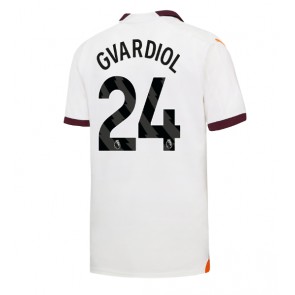 Manchester City Josko Gvardiol #24 Replica Away Stadium Shirt 2023-24 Short Sleeve